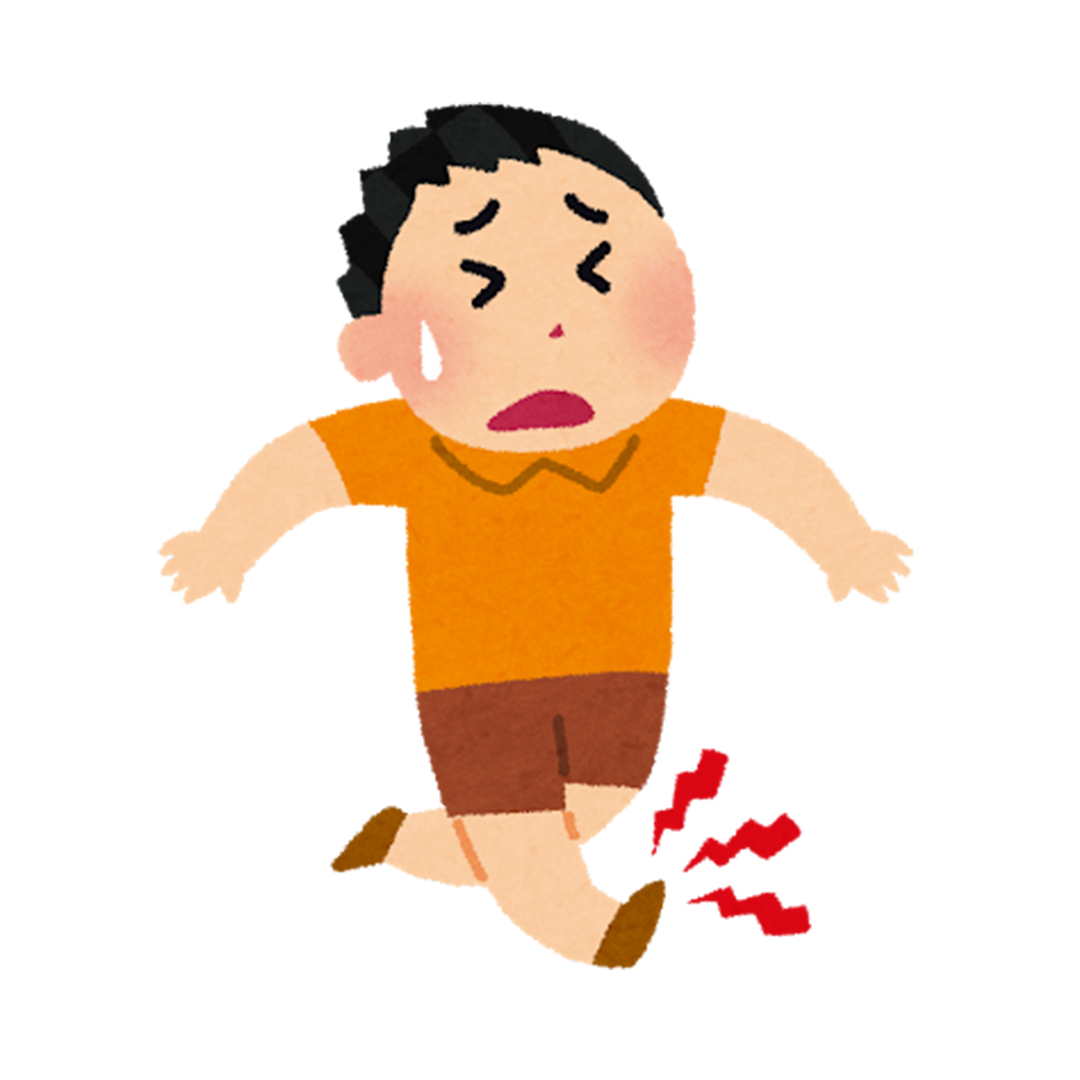 捻挫から復帰までの流れ