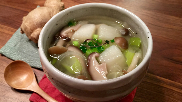 サカママレシピ ―身体ポカポカ山芋ホクホク★ネギショウガすーぷ―