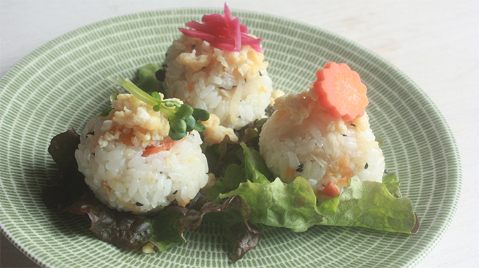 サカママレシピ ―切り干し大根の手まり寿司風―