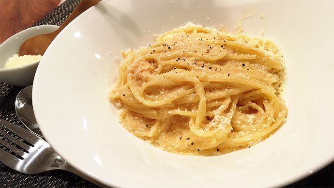 サカママレシピ ―まな板いらずで簡単調理♪明太子カルボナーラ―