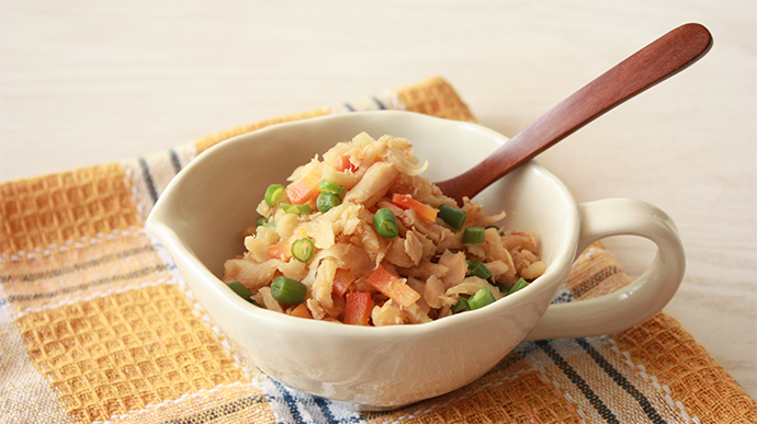 サカママレシピ ―ツナと切り干し大根のそぼろ―