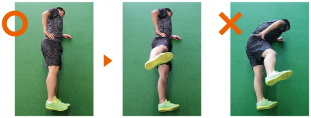 真上から見た動作