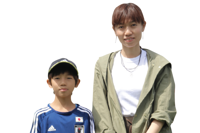 福澤美和子さん・璃久くん(小4)