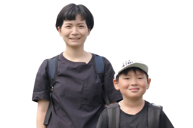 斉藤利江さん・広斗くん(小2)