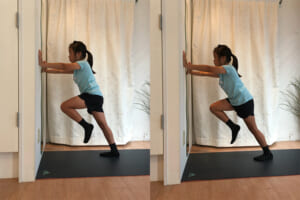 道具不要！お家で簡単トレーニング！足を速くするには壁を押そう！