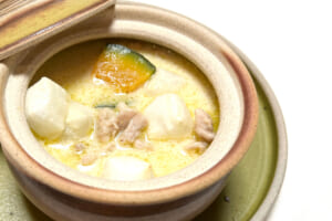 バテない体へ！糖質しっかりかぼちゃの豆乳みそスープ