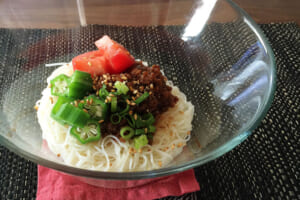 【サカママレシピ】簡単ジャージャー麺風そうめん