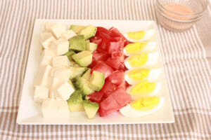 パワーサラダを手軽に☆豆腐のコブサラダ