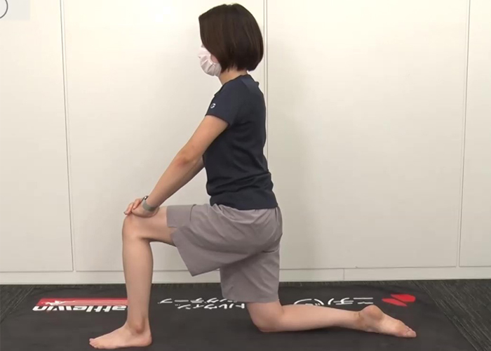 　予防法「ふくらはぎのストレッチ」