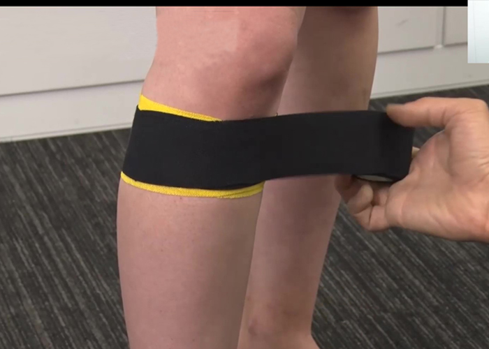 　オスグッド病のテーピング手順