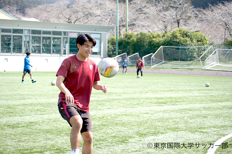 東京国際大学体育会サッカー部 馬場智己選手
