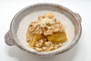 タンパク源豊富な☆厚揚げ豆腐の「そぼろあん」