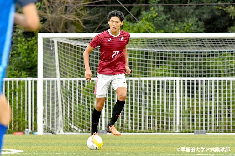 早稲田大学ア式蹴球部 神橋 良汰選手