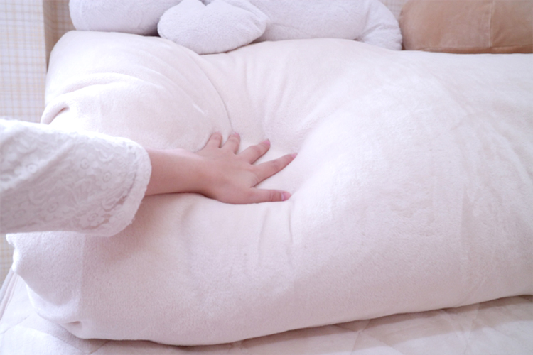 空気を入れてしばらく掛け布団を半分に折って放置