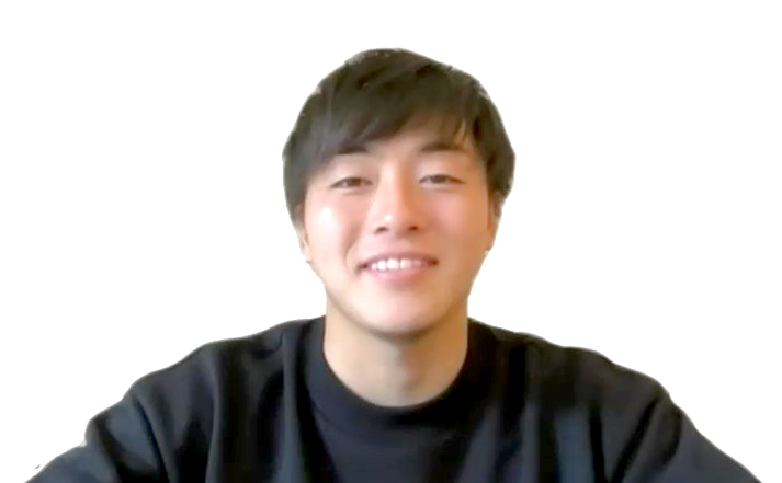 相手選手の視覚から消える部分を狙う