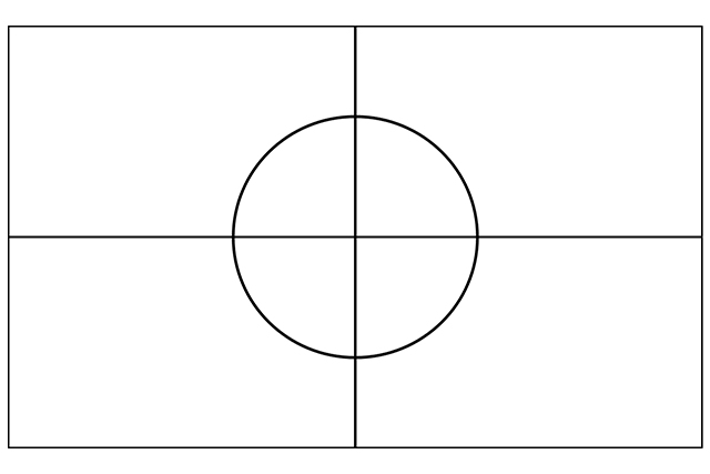 日の丸構図