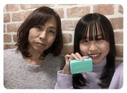 杉田亜希子さん・紅桜ちゃん（中3）