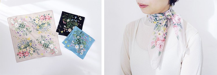 アンティークフラワー／ハンカチーフリング