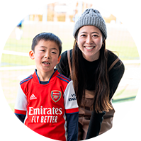 川島沙希子さん・建人くん(小1)