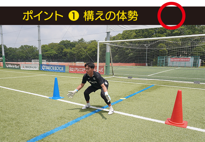 ポイント❶構えの体勢