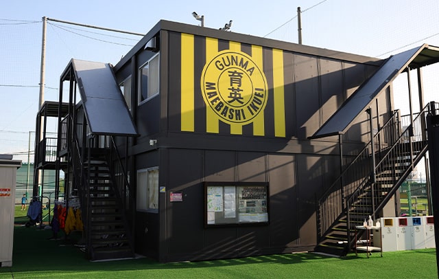 前橋育英高校の練習風景