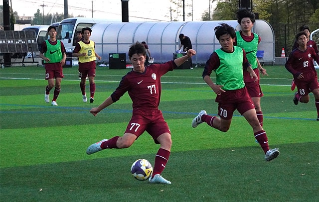 京都橘高校の練習風景