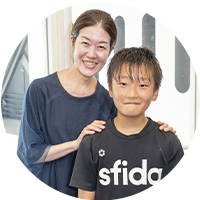 宮本 愛さん・拓己くん（小6）