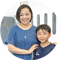 大隅きよ子さん・晴翔くん（小5）