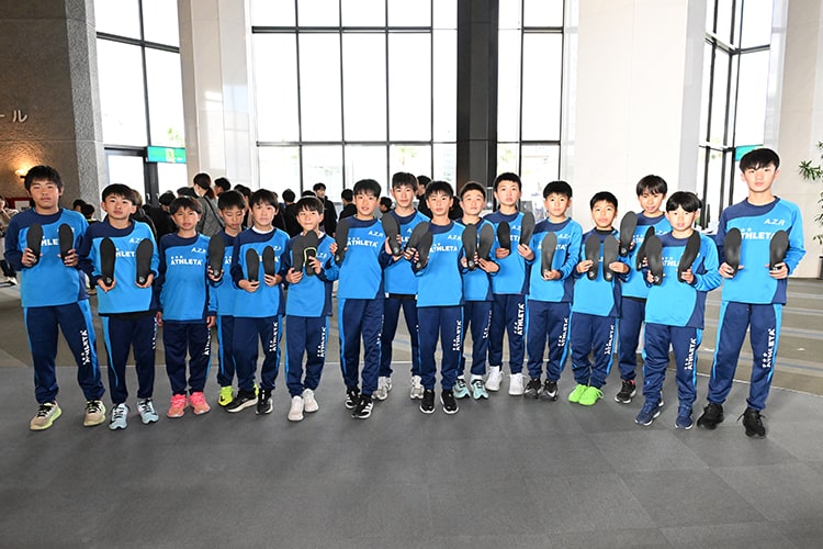 JFA 第49回全日本U-12サッカー選手権大会 ザムストブースの模様