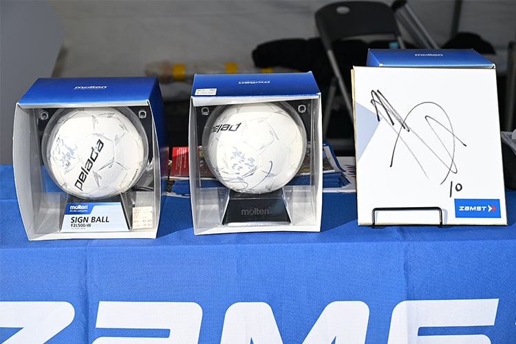 JFA 第49回全日本U-12サッカー選手権大会 ザムストブースの模様