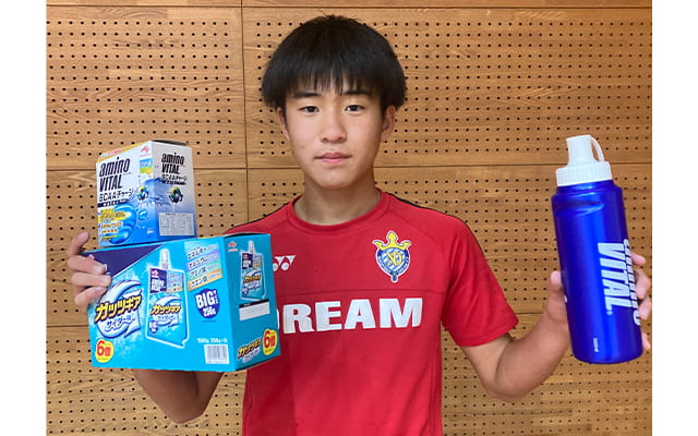 JFA第49回全日本U-12サッカー選手権大会出場チームの長崎ドリームFCジュニア所属の竹田惺選手