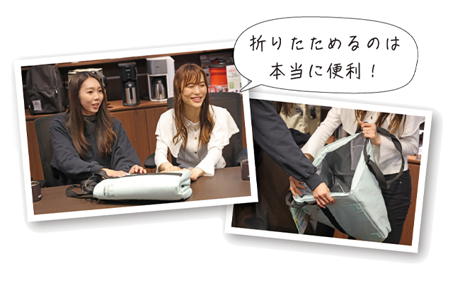 サーモスの新作バッグのサカママ座談会の様子